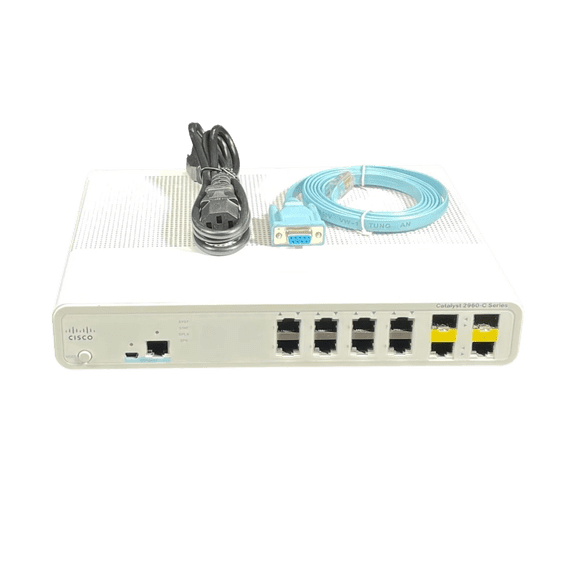 Restored Cisco Catalyst WS-C2960C-8TC-L 8 Port Fast Ethernet Switch (Refurbished)