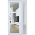 thumbnail image 3 of Front Exterior Prehung Metal-Plastic Door See-through / Manux 8555 / Side Window / Office Commercial and Residential Doors Entrance Patio Garage 52" x 80" Right-hand Inswing, 3 of 6