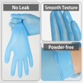 thumbnail image 4 of 100PCS Professional Nitrile Gloves Multi-Purpose Vinyl Gloves Safety Work Gloves Latex Powder Free Gardening Nitrile Gloves for Home Kitchen Outdoor Use 9 Inch, 4 of 7