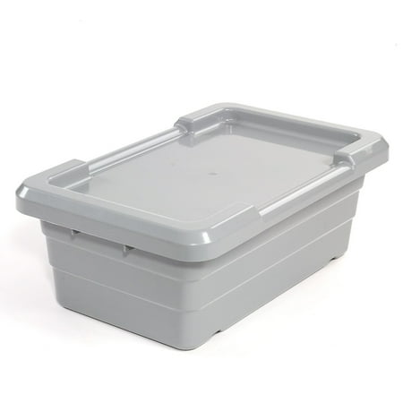 - Cross Stack Nest Tote Tub - 25-1/8 x 16 x 8-1/2 Gray, Lot of 6