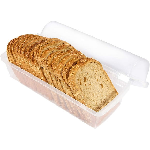 Plastic Bread Container, Bread Storage Bin, Bread Box for Countertop