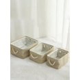thumbnail image 2 of 1pc Foldable Fabric Laundry Basket With Handles For Clothes, Pants, Sundries Storage, Household Storage Basket, 2 of 5