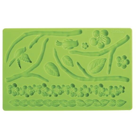 Wilton Silicone Nature Designs Fondant and Gum Paste Mold - Cake Decorating Supplies