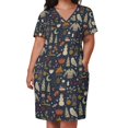 thumbnail image 3 of Vestido usado con bolsos para mujeres con ropa de dormir individual, 3 of 7