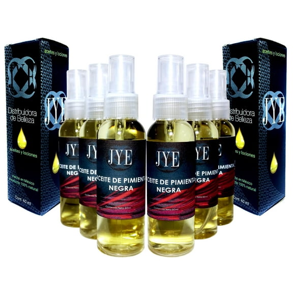 6 Botellas de Aceite de Pimienta para la piel JYE Natural