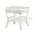 thumbnail image 2 of SK New Interiors Set of 2 Alexa Living Armchairs White Color and Square Coffee Table Natural Rattan Wicker Handmade Design With Cushion, 2 of 9