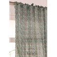 thumbnail image 3 of The Art Box 100% Cotton Printed Window Curtain Panels, Light filtering Tie Top Curtains Drapes for Bedroom, Curtain for Living Room, Window 2 Panels Set, Mum Leaf Floral Printed, 52 x 63 in, 3 of 5