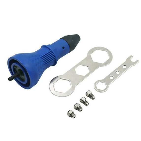 Quick Pull Stud Tool Accessories Adaptor Insert Nut Tool Cordless Riveting Drill Conversion Adapter Riveting Tool Electric Rivet Nut BLUE