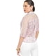 thumbnail image 3 of Blusa transparente con encanje Roman Fashion /Juvenil, 8042 (Rosa) rosa G, 3 of 4