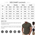 thumbnail image 3 of Domuza Men's Shirt Casual Short Sleeve Classic Knit Textured T-Shirt Summer Round Neck Solid Color Top Black L, 3 of 5