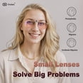 thumbnail image 2 of Gafas bloqueadoras de luz azul con clip Goiteia FL 41 Migraine, 2 of 7