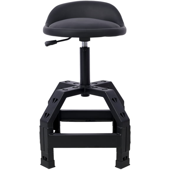 LiviNest Pneumatic 360 Degree Swivel Stool: Heavy Duty Mechanics Rolling Creeper Seat - Adjustable Height Industrial Stool with Tool Storage for Professional Bicycle Repair Workstations & Garages