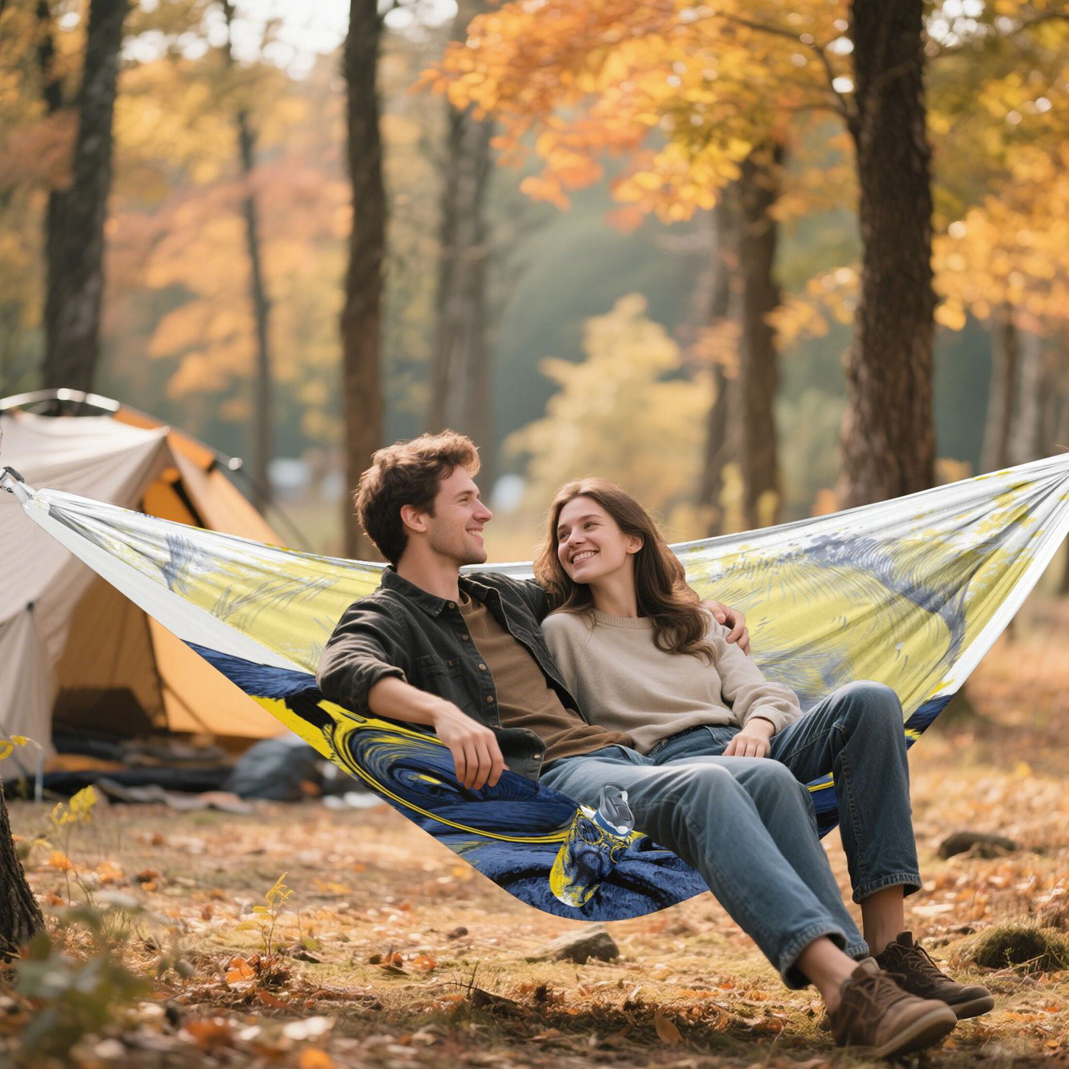 Hanging Hammock Portable Travel Camping For Outdooor Beach Camping Hiking A Beagle Wearing Sunglasses