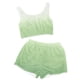 thumbnail image 4 of Conjunto de pijama de terciopelo de doble cara para mujer, para casa, invierno, 1 camiseta + 1 pantalón, camiseta y pantalón de poliéster., 4 of 6