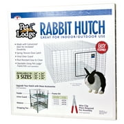 Pet Lodge® Wire Rabbit Hutch | Rust Resistant Galvanized Wire Mesh | Easy to Assemble Stackable Rabbit Cage | Made in | 24 X 24