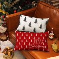 thumbnail image 5 of Christmas Pillow Covers 12x20 inch Christmas Tree Decorative Red Throw Pillow Covers Winter Famliy Decoration for Home Couch 040, 5 of 6
