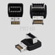 thumbnail image 5 of Adaptador de encabezado interno tipo C frontal Convertidor de 90 grados USB 3.1 tipo E (B), 5 of 5