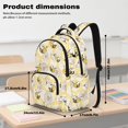 thumbnail image 6 of Garronmavis Cream & Daisy Allover Cute Bee 4 In 1 Backpack Combo, Large Capacity 17 Inch Student Daypack with Thermal Lunch Tote, Stationery Pouch & Drink Bottle Sleeve, 6 of 8