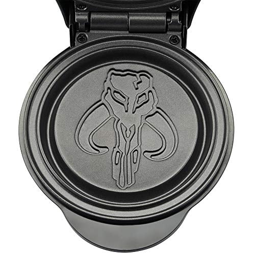 Star Wars LSW-46M The Mandalorian 4" Mini Waffle Maker, 4", Silver