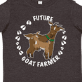 thumbnail image 4 of Inktastic Future Goat Farmer with Cute Goats and Hoof Prints Boys or Girls Toddler T-Shirt, 4 of 5