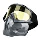 thumbnail image 3 of Máscara facial de carreras con lentes amarillas para aventuras al aire libre, gafas para casco de motocicleta resistentes al viento y a la niebla, 3 of 8