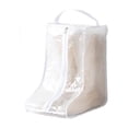 thumbnail image 1 of Wosthever Bolsa de almacenamiento para botas, portátil, reutilizable, plegable, transparente, impermeable, a prueba de humedad, protector de Almacenamiento y organización del hogar Blanco Corto, 1 of 6