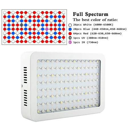 Zimtown 1000W LED Grow Light Lamp Full Spectrum for Veg Greenhouse Indoor (Best Way To Grow Weed Indoors Without Lights)