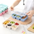 thumbnail image 3 of ERSAN-4 Pack Snack Containers, Reusable Meal Prep Lunch Boxes for Kids Adults, Bento Lunch Box with 5 Compartments, Divided Food Storage Container for School Work Travel, Microwave Dishwasher Safe, 3 of 4