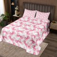 thumbnail image 2 of Erosebridal Bowknot Coverlet Set King for Teens, Glitter Ribbon Bedding Set, Princess Style Decor, 2 of 5