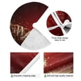 thumbnail image 2 of Golden Christmas Tree Red Light Ball Christmas Tree Skirt Opening Design Floor Mat Holiday Decor 47 inch, 2 of 6