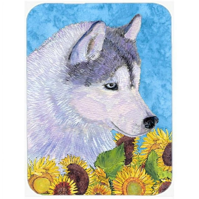 Carolines Treasures SS4233LCB Siberian Husky Glass Cutting Board - Large