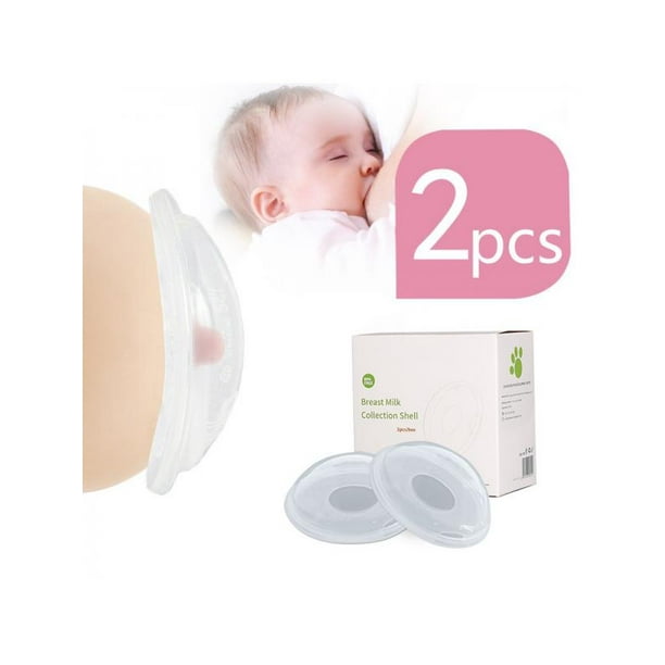 2 Breast Milk Collector Catcher Breastfeeding Saver Reusable Nursing