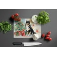 thumbnail image 4 of Finnish Lapphund Cozy Christmas Glass Cutting Board Large 12 in x 15 in, 4 of 5