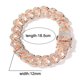 thumbnail image 5 of Cadena para hombre, 18,5 mm, chapado en oro para hombre/platino, acabado en oro blanco, cadena de eslabones de diamante, gargantilla de Miami, collar, pulsera MFZFUKR 220975-3, 5 of 8