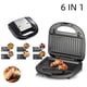 thumbnail image 3 of Mácina para hacer sándwiches 6 en 1, mácina para hacer desayuno a prueBa de palos con 10 platos extra, Herramienta para sándwiches simples de doble Cara con, 3 of 7