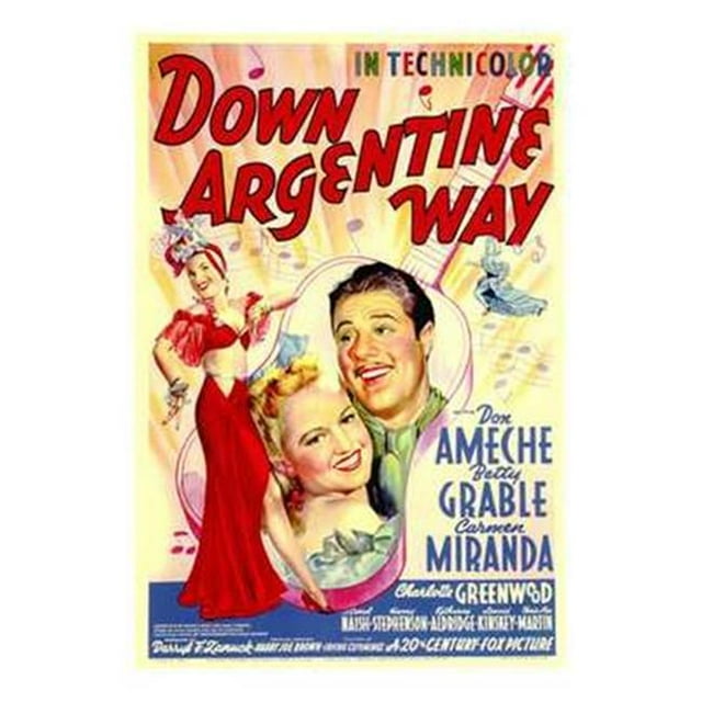 Liebermans MOV143607 Down Argentine Way - Poster 11x17