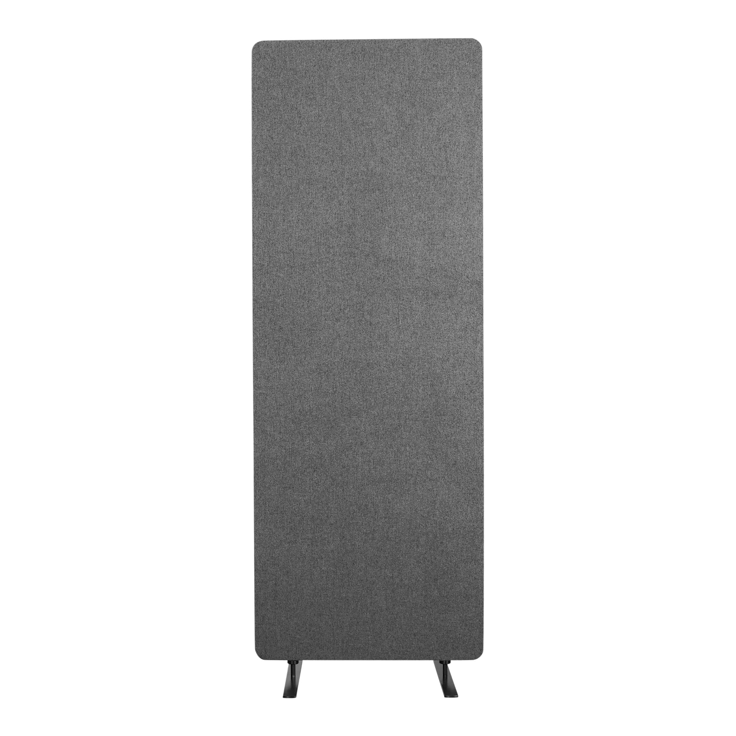 Stand Up Desk Store ReFocus Freestanding Noise Reducing Acoustic Room Wall Divider Office Partition (Ash Gray, 23.6"  x 66" , Stand-Alone Panel)
