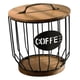 thumbnail image 3 of Organizador de cápsulas de café con tapas, resistente y moderno contenedor de alambre de metal. Negro, 3 of 8