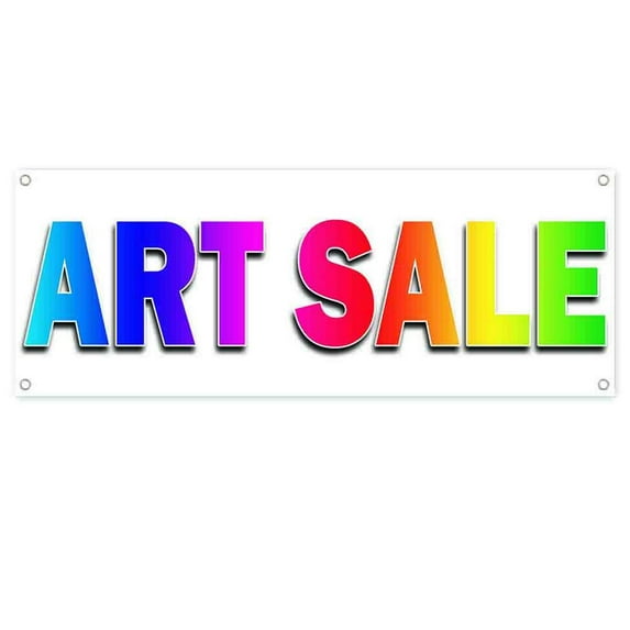 Art Sale 13 oz Vinyl Banner With Metal Grommets