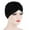 Black, variant on Kiplyki Women Beading India Hat Muslim Ruffle Chemo Hat Beanie Wrap Cap