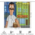 thumbnail image 2 of Bob's Burgers 4 Pcs Shower Curtain Set Bathroom Sets Shower Curtain with 12 Hooks Bathroom Decor with Rugs Bath Accessories with Mats Toilet Lid Cover, 2 of 8
