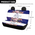 thumbnail image 4 of POLERO Floral Butterfly Car Back Seat Covers for Auto Interior Automotive, 2 Pack Car Rear Seat Protectors Protects Against Pet Hair Easy to Install, 4 of 4