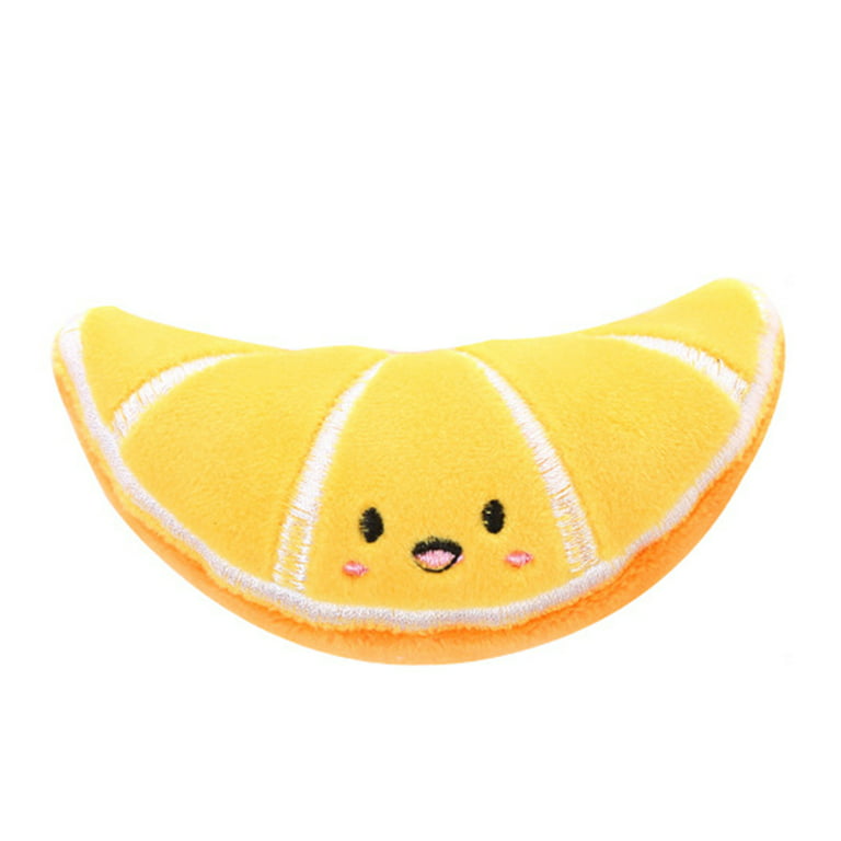 Cat Dog Plush Toys Cartoon Cute Fruit Food Shape Bite Resistant