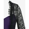 thumbnail image 4 of Rosegal Women's Gothic Bell Sleeve Skull Lace Lacing Tee, 4 of 5