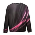 thumbnail image 3 of Lilgiuy Men Casual Round Neck Long Sleeve Pullover 3D Printed Sweatshirts Blouse Regular Fit, 3 of 4