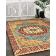 thumbnail image 2 of Ahgly Company Indoor Round Abstract Brownish Green Abstract Area Rugs, 8' Round, 2 of 6