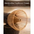 thumbnail image 2 of Matcha Whisk, 100-Prong Purple Bamboo Matcha Whisk (Chasen), Handcrafted Japanese Tea Whisk, Easy for Beginners, 2 of 2