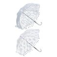 thumbnail image 1 of Small lacy parasol Handle Umbrellas Embroidery Parasol Lace Floral Umbrella. L8Y5, 1 of 1