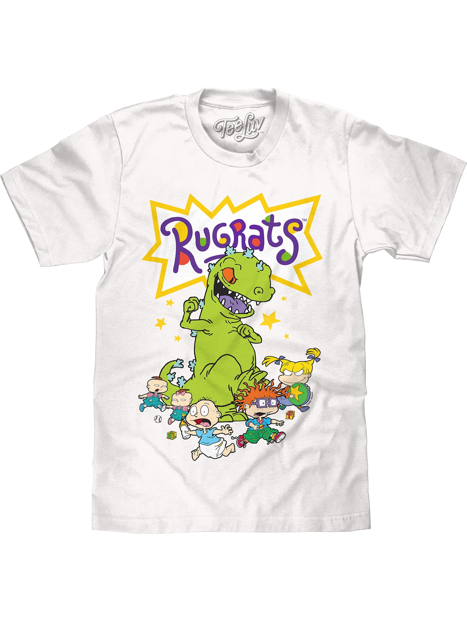 Tee Luv Men's Rugrats Reptar Cartoon Cast T-Shirt (L) - Walmart.com