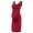 Red, variant on Women's Maternity Dresses Sleeveless Tank Side Ruching Bodycon Pregnancy Dress for Daily Wearing,Black-M